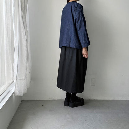 jujudhau デッドストックデニムダブルボタンシャツ