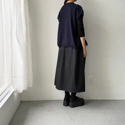 homspun  コットンコードベスト　ネイビー