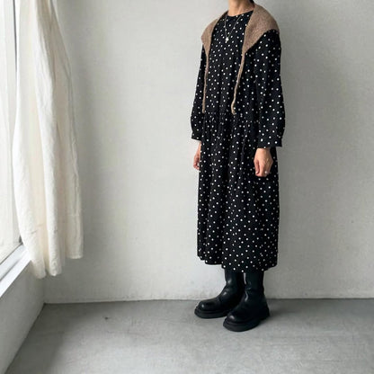 Karakoram アルパカコットントライアングルスカーフ　ライトブラウン