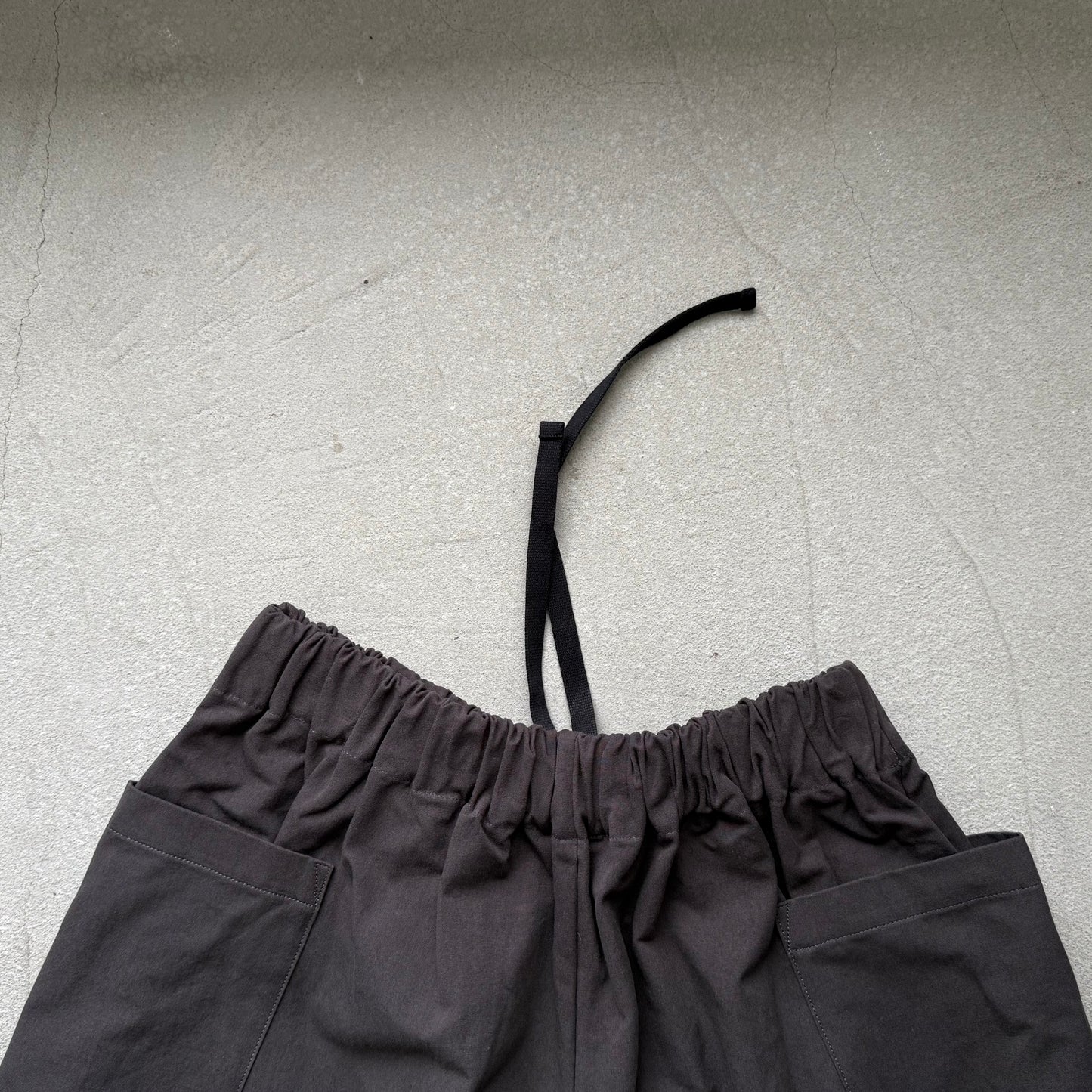 atelier d'antan Perriereコットンワイドパンツ　ダークグレーsize 1