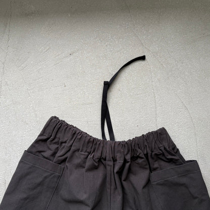 atelier d'antan Perriereコットンワイドパンツ　ダークグレーsize 1