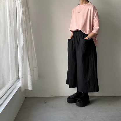 🟡水曜日入荷分予約受付中🟡 
Linenya  テラヴェ7分袖Tシャツ　ペールピンク