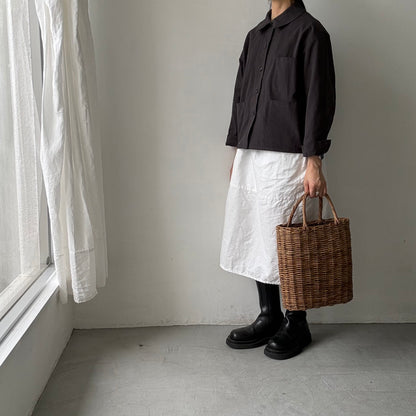 atelier d'antan Kantor コットンジャケット　ダークグレー