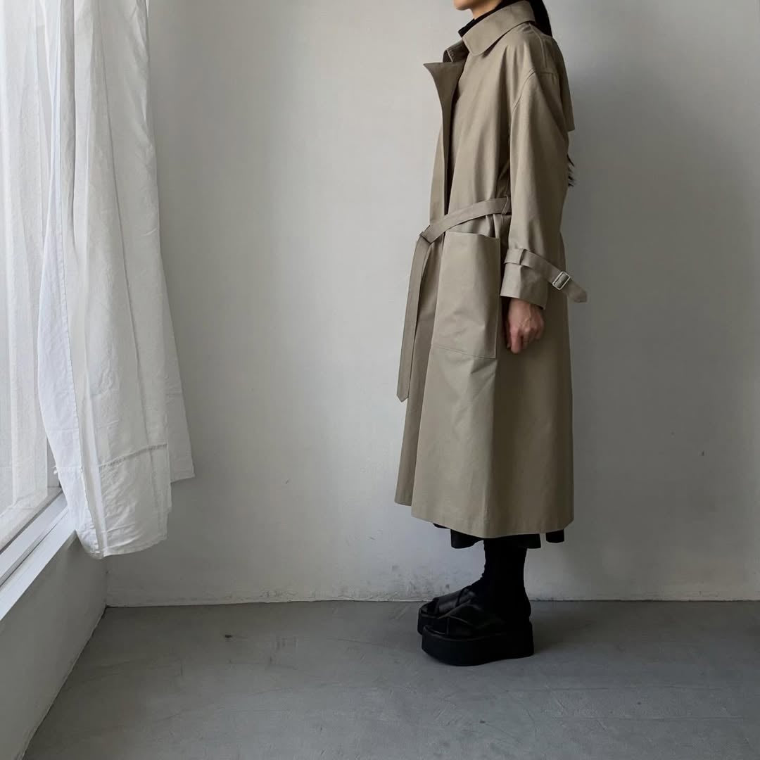 TENNE HANDCRAFTED MODERN　ブリスベンモスビッグサイズトレンチコート
