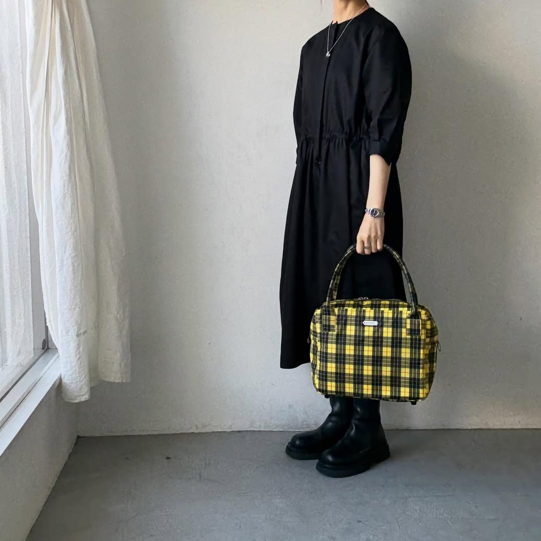 R&D.M.Co タータンチェックグロッサリーボストンバッグ　ルイス