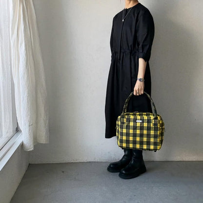 R&D.M.Co タータンチェックグロッサリーボストンバッグ　ルイス