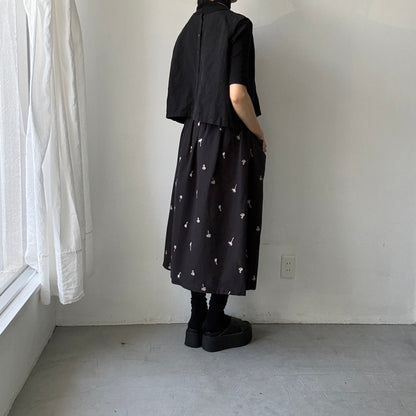 atelier naruse  コットンリネンカットインポケットスカート nohara