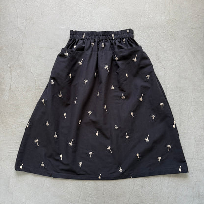 atelier naruse  コットンリネンカットインポケットスカート nohara