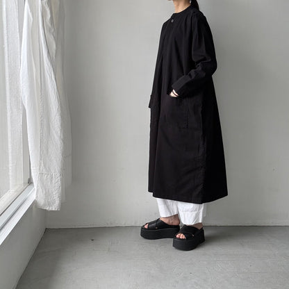 jujudhau デッドストックコットンプルオーバードレス