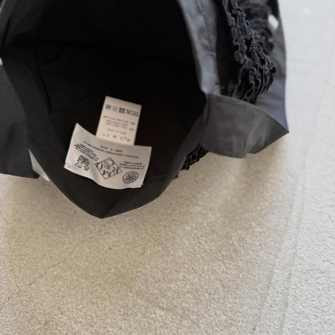 R&D.M.Co ガーメントダイフリルショルダーバッグ