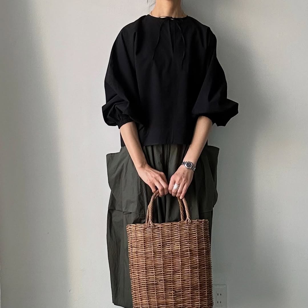 TENNE HANDCRAFTED MODERN ボリュームスリーブプルオーバー
