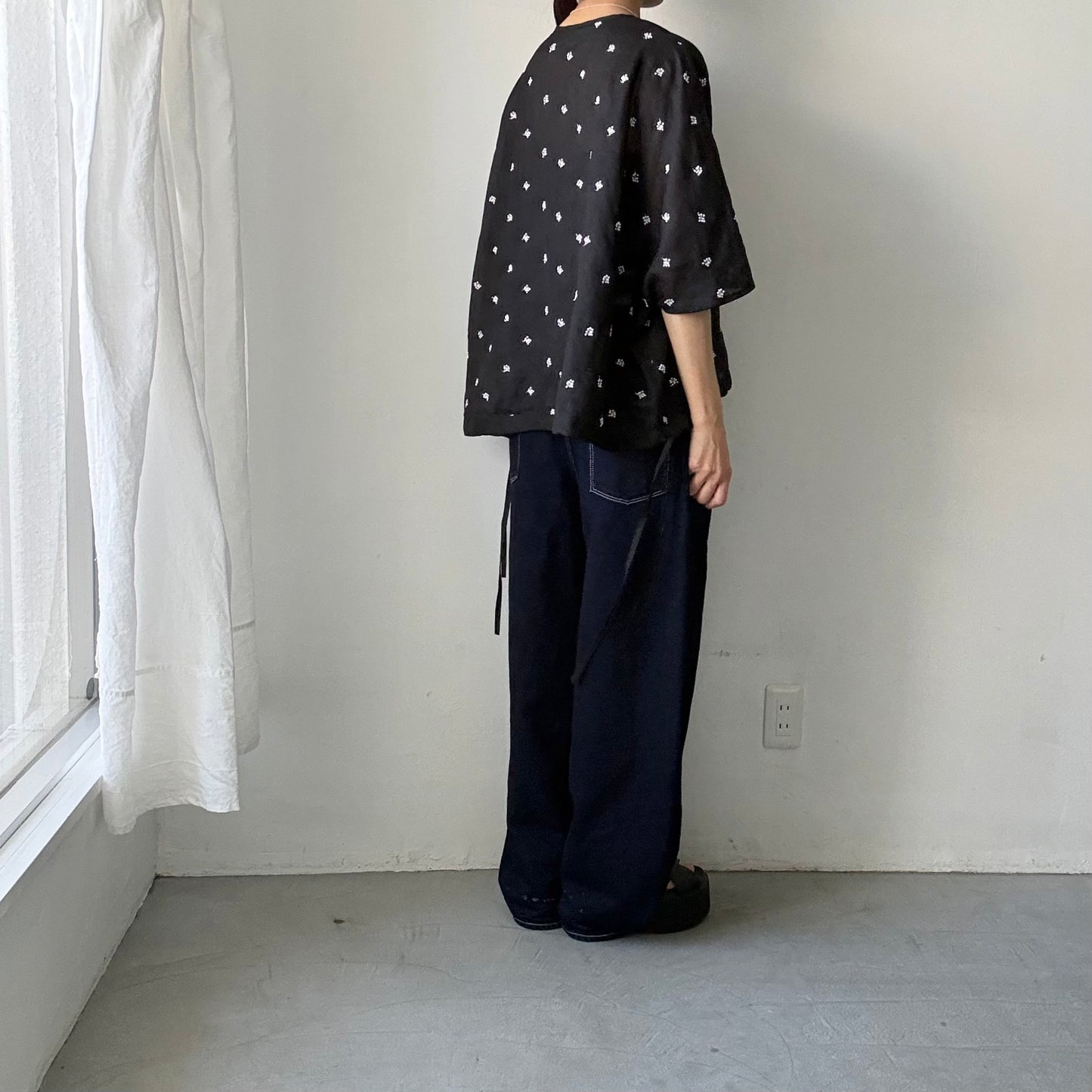 kijinokanosei  音粒ヘンリーTシャツプルオーバー