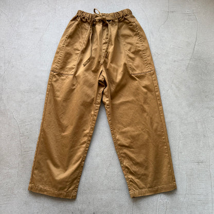 homspun 高密度ウエポンギャザーパンツ　キャメル