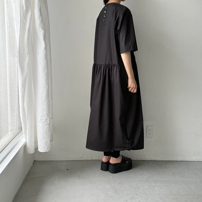 TENNE HANDCRAFTED MODERN バルーンドレス　ブラック