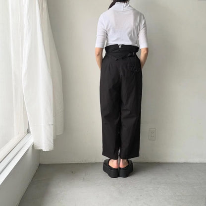 ゴーシュ  タイプライターサイドアジャストワイドパンツ