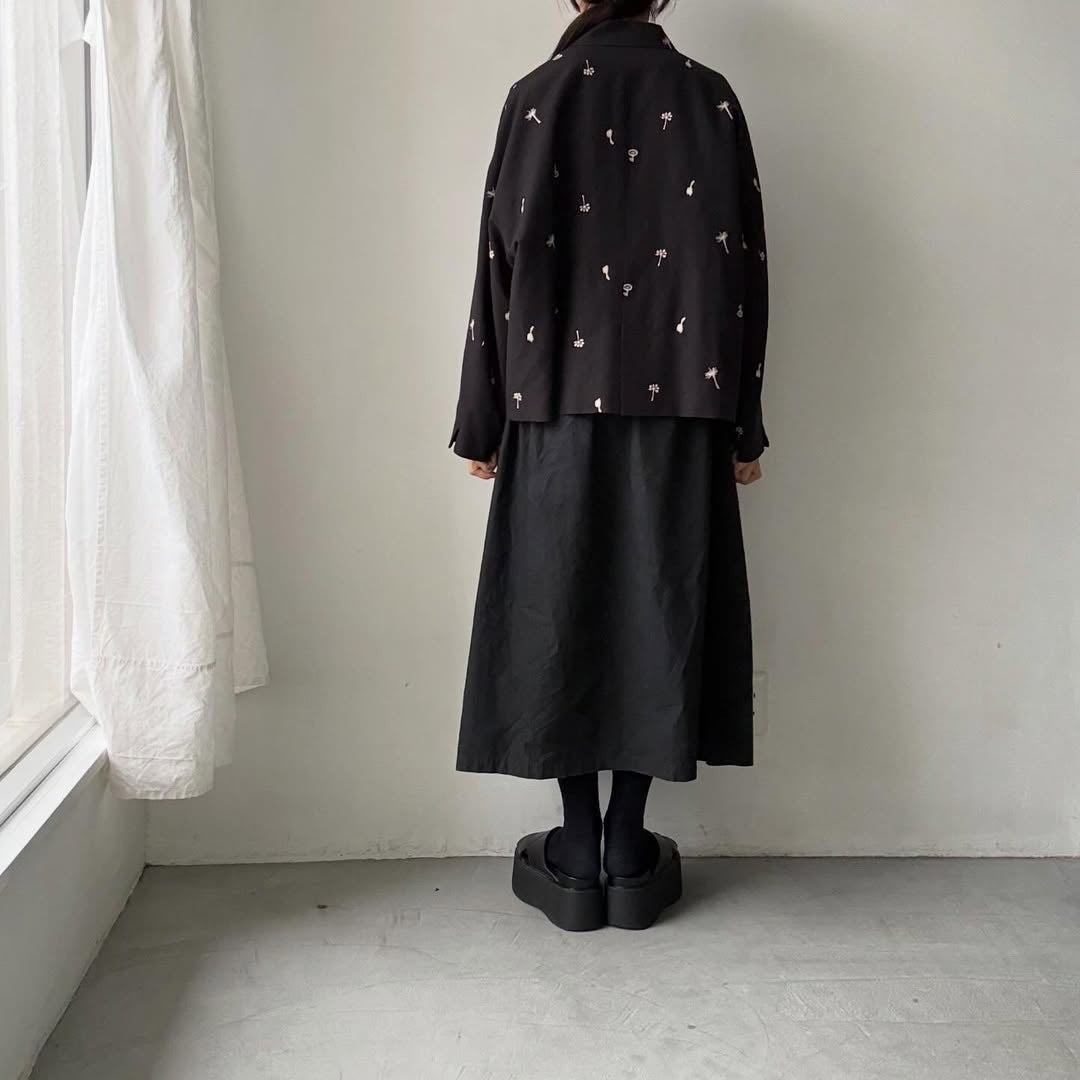 atelier naruse  コットンリネンテーラードジャケットnohara