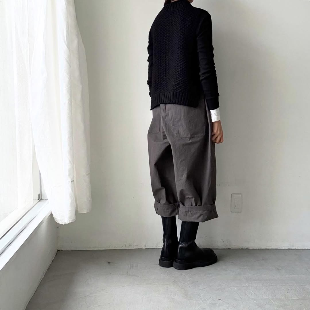 Linenya  タックワイドパンツ