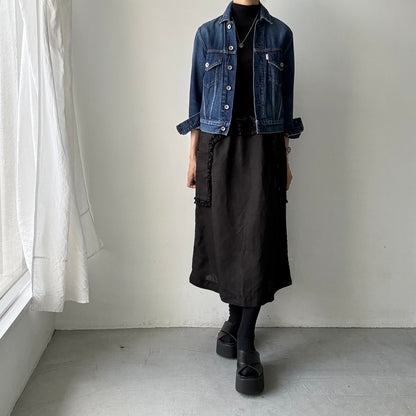 R&D.M.Co  リネンガーメントダイフリルデコレーションスカート