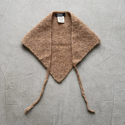 Karakoram アルパカコットントライアングルスカーフ　ライトブラウン