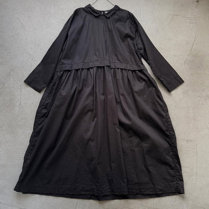jujudhau コットンツイルプリンプドレス　