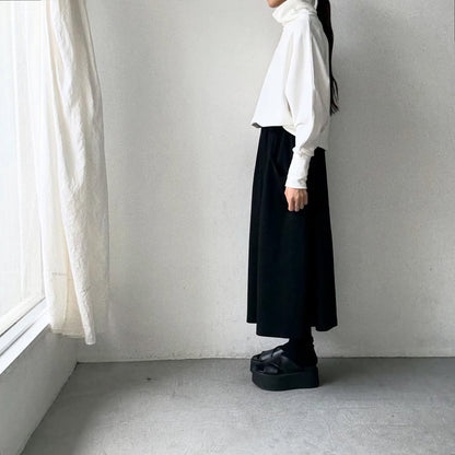 Linenya  コットンハイネックプルオーバー　ホワイト