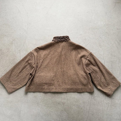 R&D.M.Co  フリルデコレーションジャケット　チェック