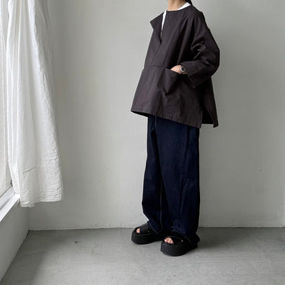 atelier d'antan Bouvetコットンプルオーバー　  ダークグレー