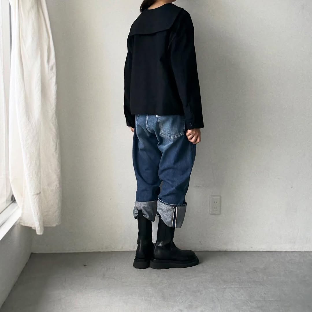 TENNE HANDCRAFTED MODERN カシミアセーラープルオーバー – blanc
