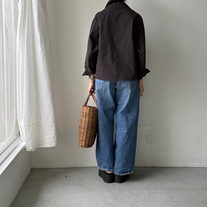 atelier d'antan Kantor コットンジャケット　ダークグレー