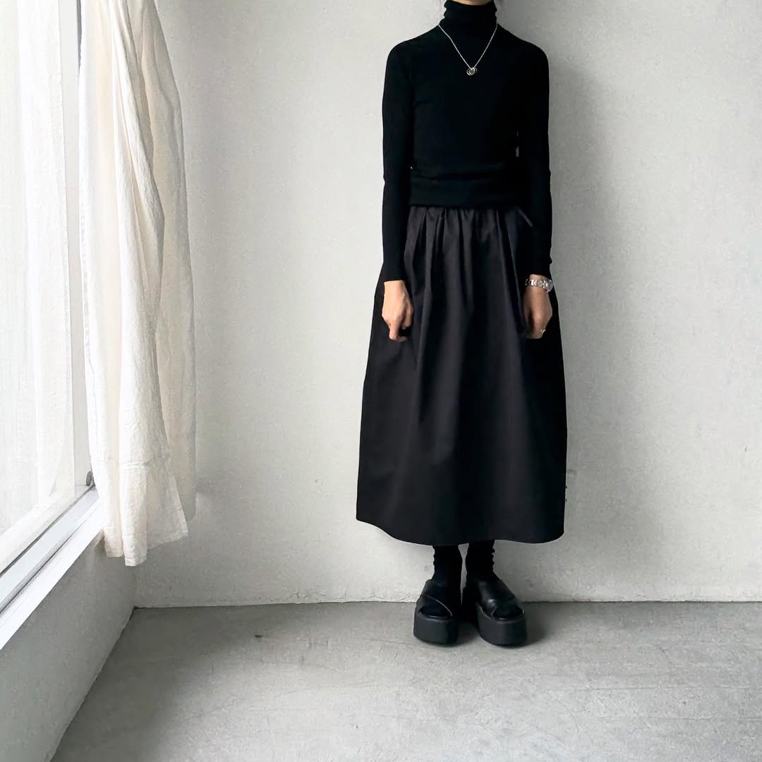 SACUCA  タックギャザースカート