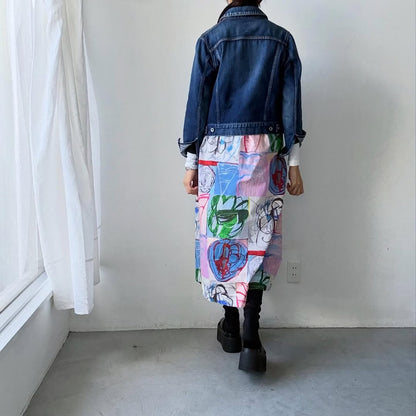 ayanoguchiaya　アートワークプリント2wayスカートドレス