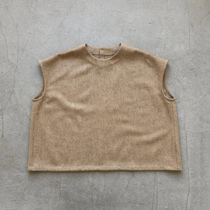 Linenya  ウール混ベスト　ベージュ