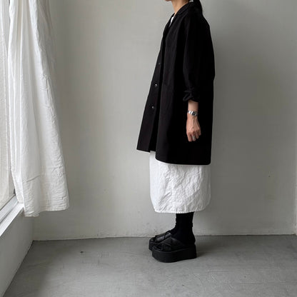 atelier d'antan Godardコットンコート　ブラック
