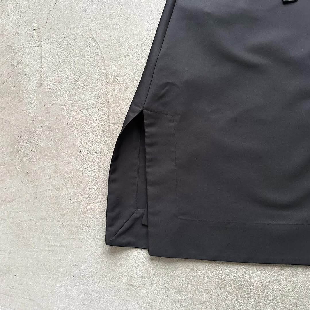 TENNE HANDCRAFTED MODERN ラップスカート　ブラック