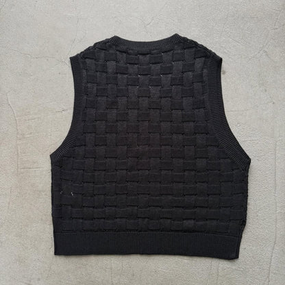 atelier naruse  コットンバスケット編みニットベスト
