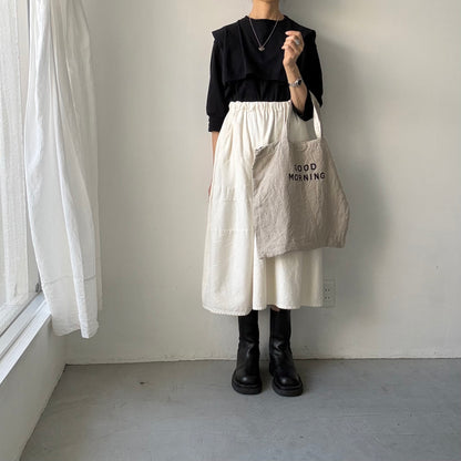 R&D.Ｍ.Co  GOOD MORNINGリネンバッグ