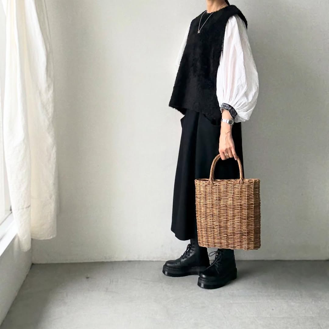 cion  アルパカ混モールベスト