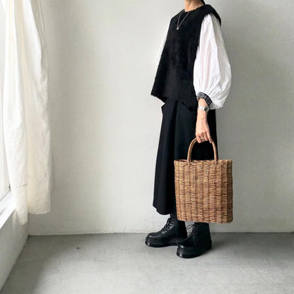 cion  アルパカ混モールベスト