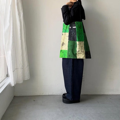 R&D.M.Co  モザイクグラフィティトートバッグ　グリーン