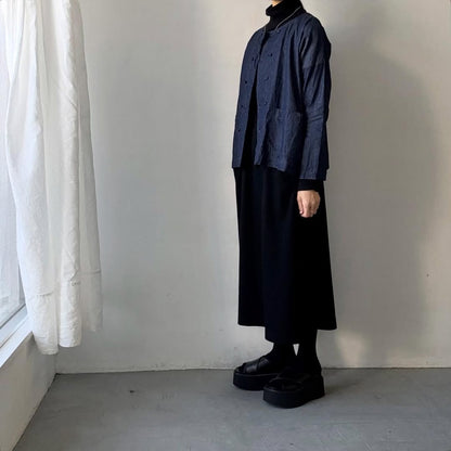jujudhau デッドストックデニムダブルボタンシャツ