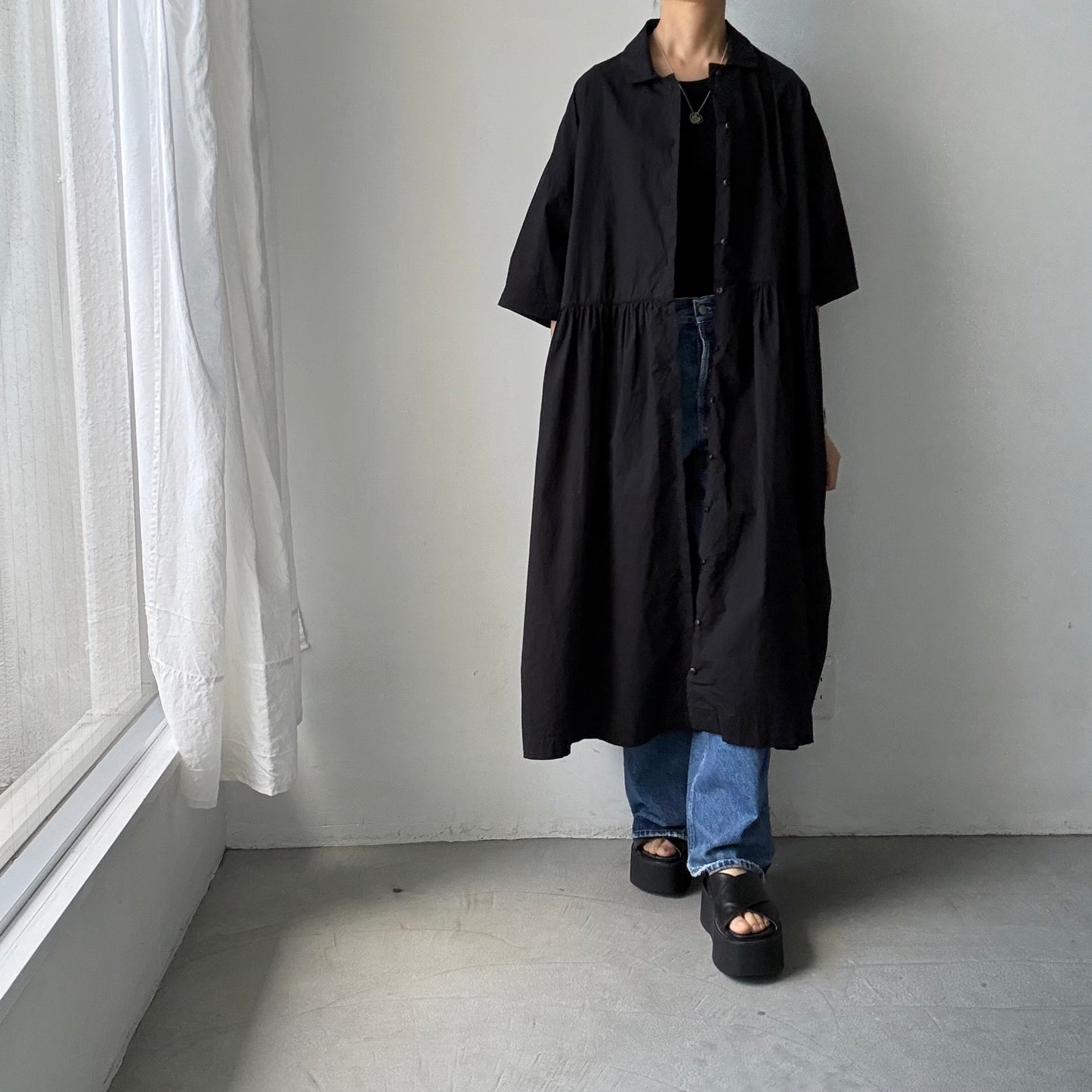 jujudhau  ハーフスリーブドレス
