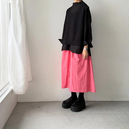 atelier naruse  コットンバスケット編みニットベスト