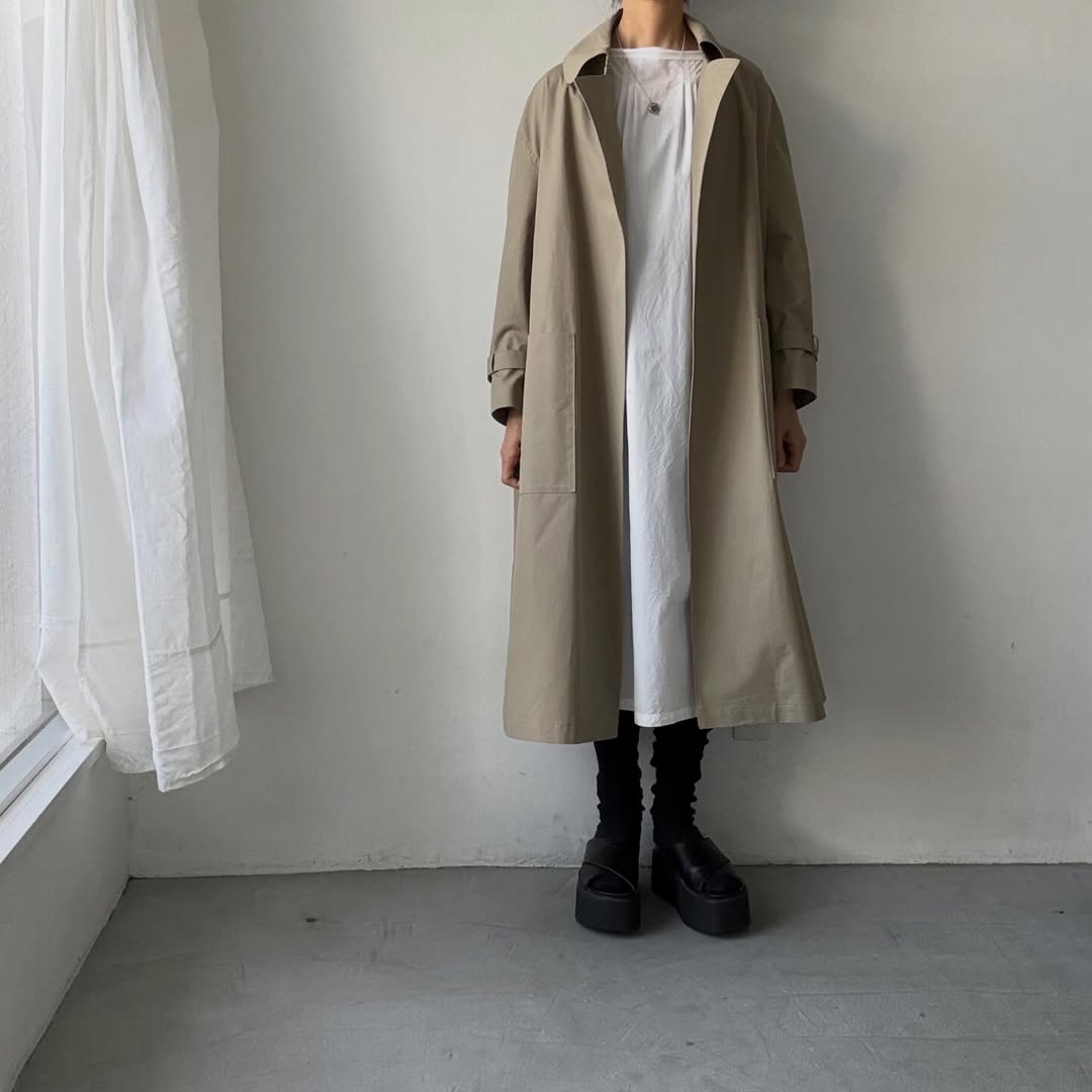 TENNE HANDCRAFTED MODERN　ブリスベンモスビッグサイズトレンチコート