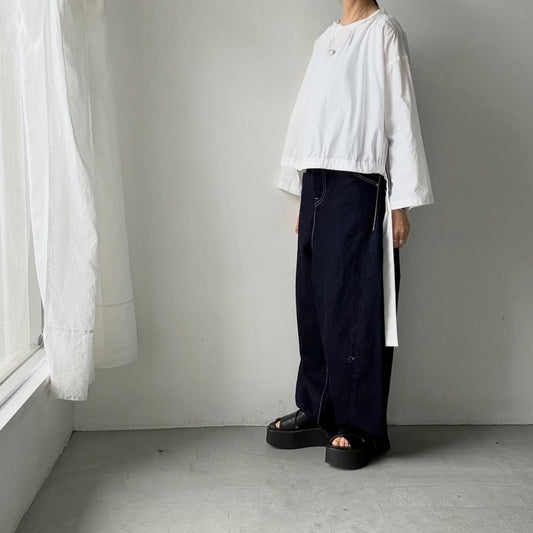 ayanoguchiaya　フリップボウブラウス　ホワイト