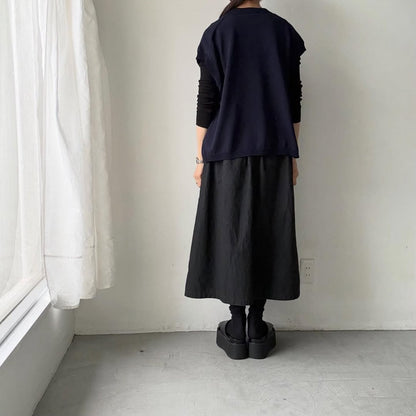 homspun  コットンコードベスト　ネイビー