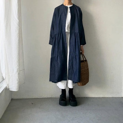 jujudhau デッドストックデニムティアードドレス