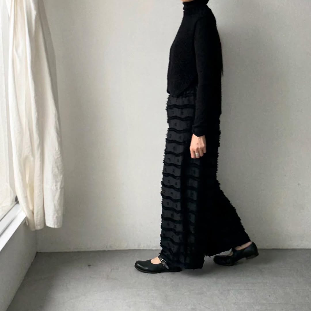 kijinokanosei  鳥の子ワイドパンツ