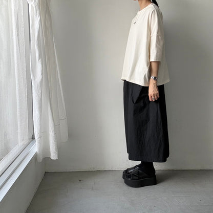 🟡水曜日入荷分予約受付中🟡 Linenya  テラヴェ7分袖Tシャツ　アイボリー