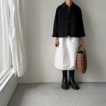 atelier d'antan Kantor コットンジャケット　ブラック