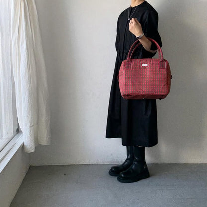 R&D.M.Co タータンチェックグロッサリーボストンバッグ　ロイヤルスチュワート